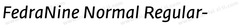 FedraNine Normal Regular字体转换